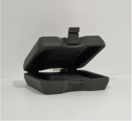 3D printed casing with clasp for storing tools